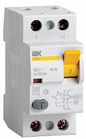 Выключатель дифференциального тока (УЗО) 2п 40А 100мА тип AC ВД1-63 ИЭК MDV10-2-040-100