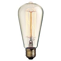 Лампа-РЕТРО накаливания EDISON BULB ST64 спираль 19F2 60W E27 CLEAR
