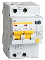Выключатель автоматический дифференциального тока 2п C 32А 100мА тип AC 4.5кА АД-12 3.5мод. ИЭК MAD10-2-032-C-100